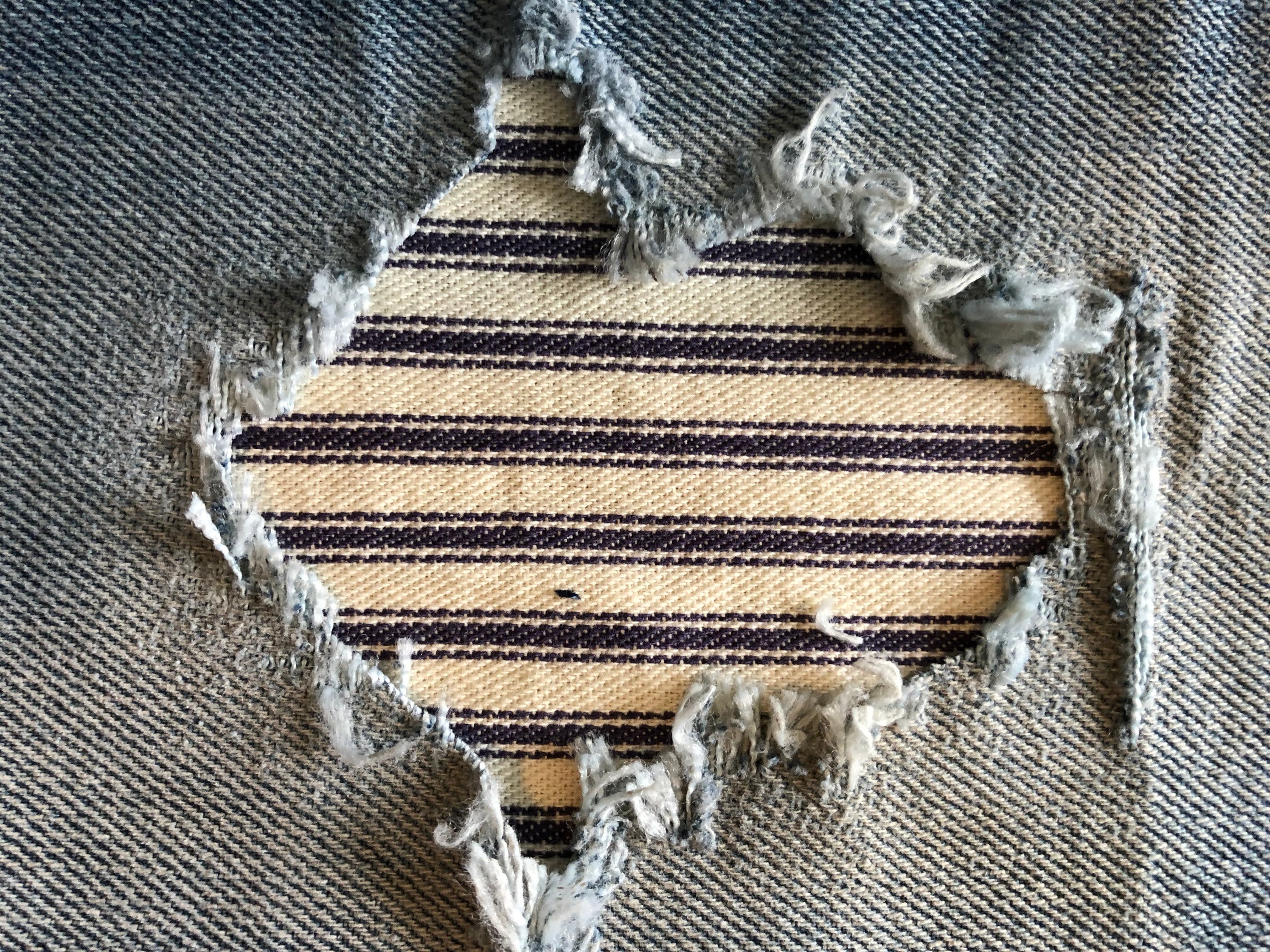 【BOK PLACE】Carpenter Raw Union Jack Patch L Wide Denim PT BOKPLACE - Carpenter Raw Union Jack Patch Stitch Long Wide