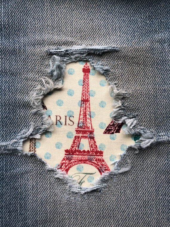 Stripe Patch, Iron on Patch for Denim, Patches for Jeans, Easy to
