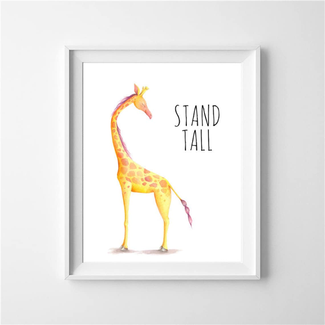 Zoo Animal Wall Art Safari Wall Decor Elephant Giraffe Fox Etsy