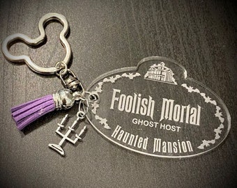 Haunted Mansion Cast Member Inspired Acrylic Key Chain