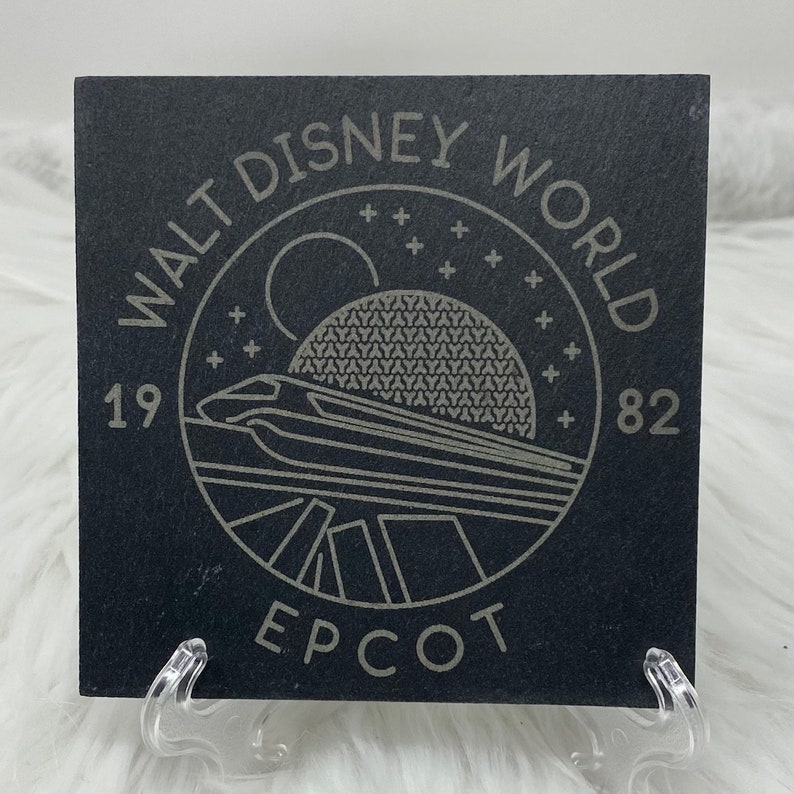 Disney World Parks Slate Coasters, Epcot, Magic Kingdom, Hollywood ...