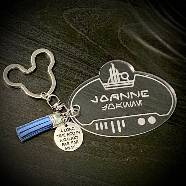 Galaxy's Edge Cast Member Inspired Acrylic Key Chain