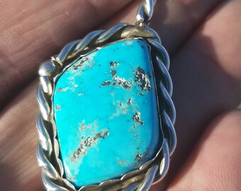 2 " Morenci Turquoise pendant by Randy Christiansen