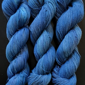 Snow-dyed Yarn Fingering Sock - Wool/Cotton, Cotton/Linen or 100% Pima Cotton - Various Colors Fingering or DK