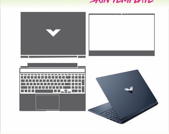 HP Victus Gaming FA 15.6 laptop skin cut template