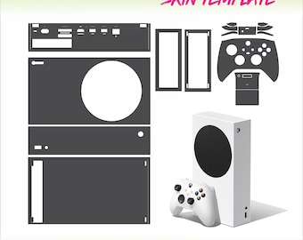 Xbox Series S console skin cutting template