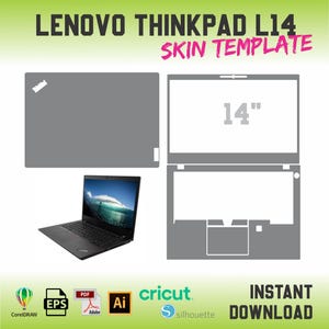 Lenovo Thinkpad L14 14" laptop skin snijmal