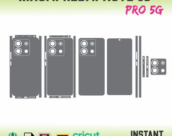 Xiaomi Redmi Note 13 Pro 5G Skin Template Vector File