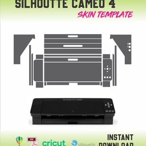 Vector de plantilla de piel Silhouette Cameo 4 testeada skin cut template
