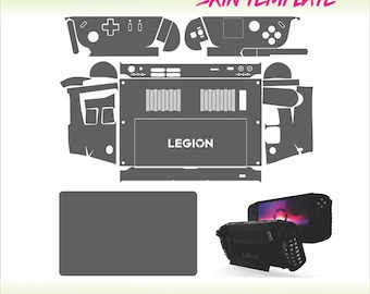 Lenovo Legion Go 2023 skin cut template (SVG DXF vector file)