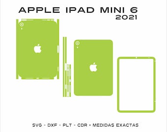 Microsoft Apple Ipad mini 6 2021 Skin Template - Skin cut Template - svg vector cut file