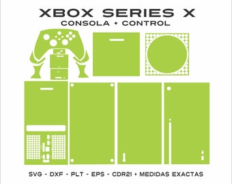 Xbox Series X Cut File Complete + Control Skin cut Template Vector Skin Template