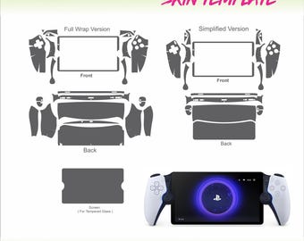 PS5 Portal Skin Cut 2023 SVG DXF Cutting Template for PlayStation 5 Laptop