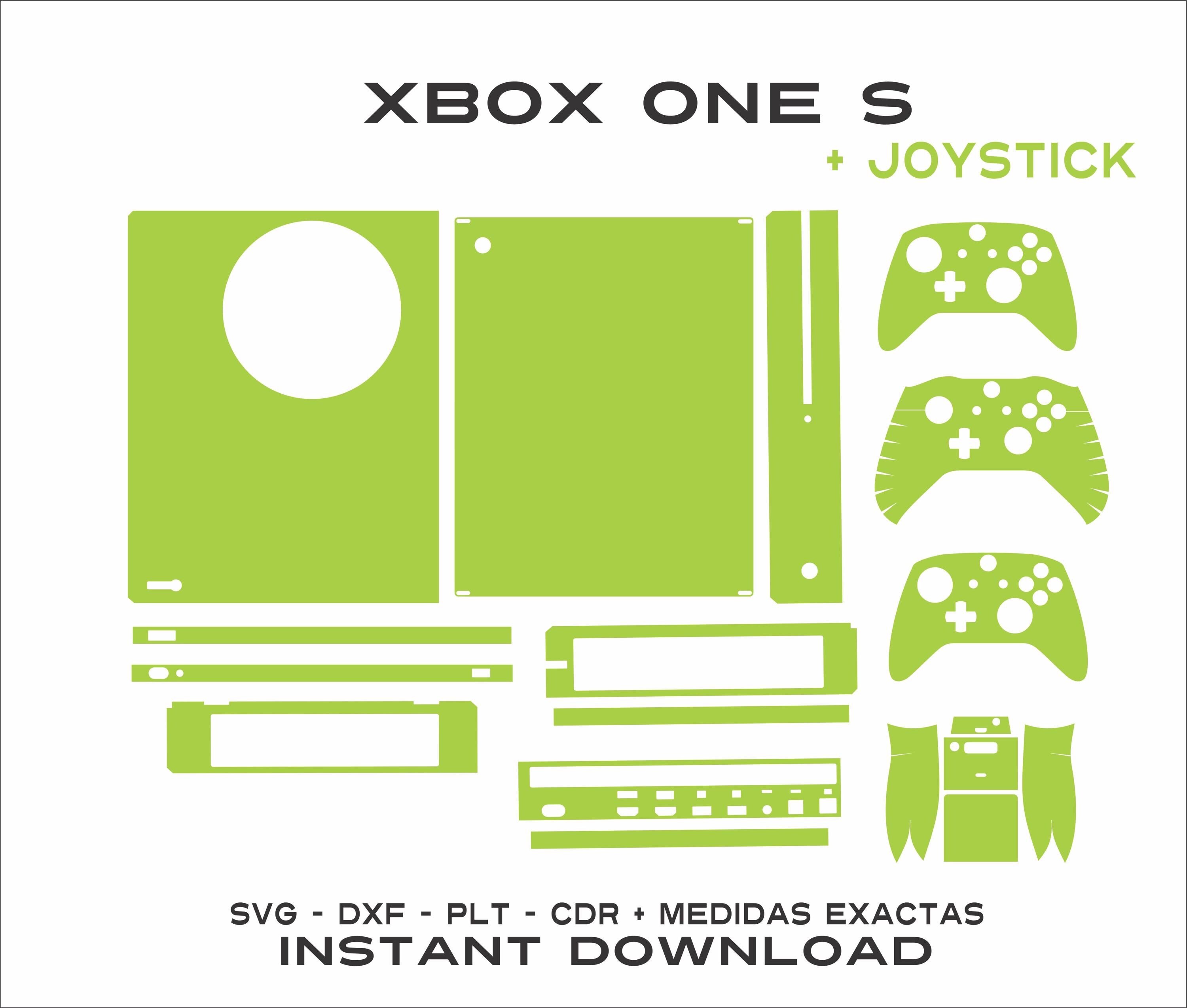 Cut File Xbox One S + Control Skin Cut Template Vector Skin Template - Etsy