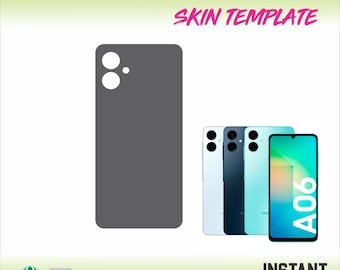 Skin template cut smartphone samsung galaxy A06 Cutting template svg