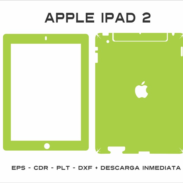 Apple Ipad 2 Skin Template Vector File die cut tablet tablet