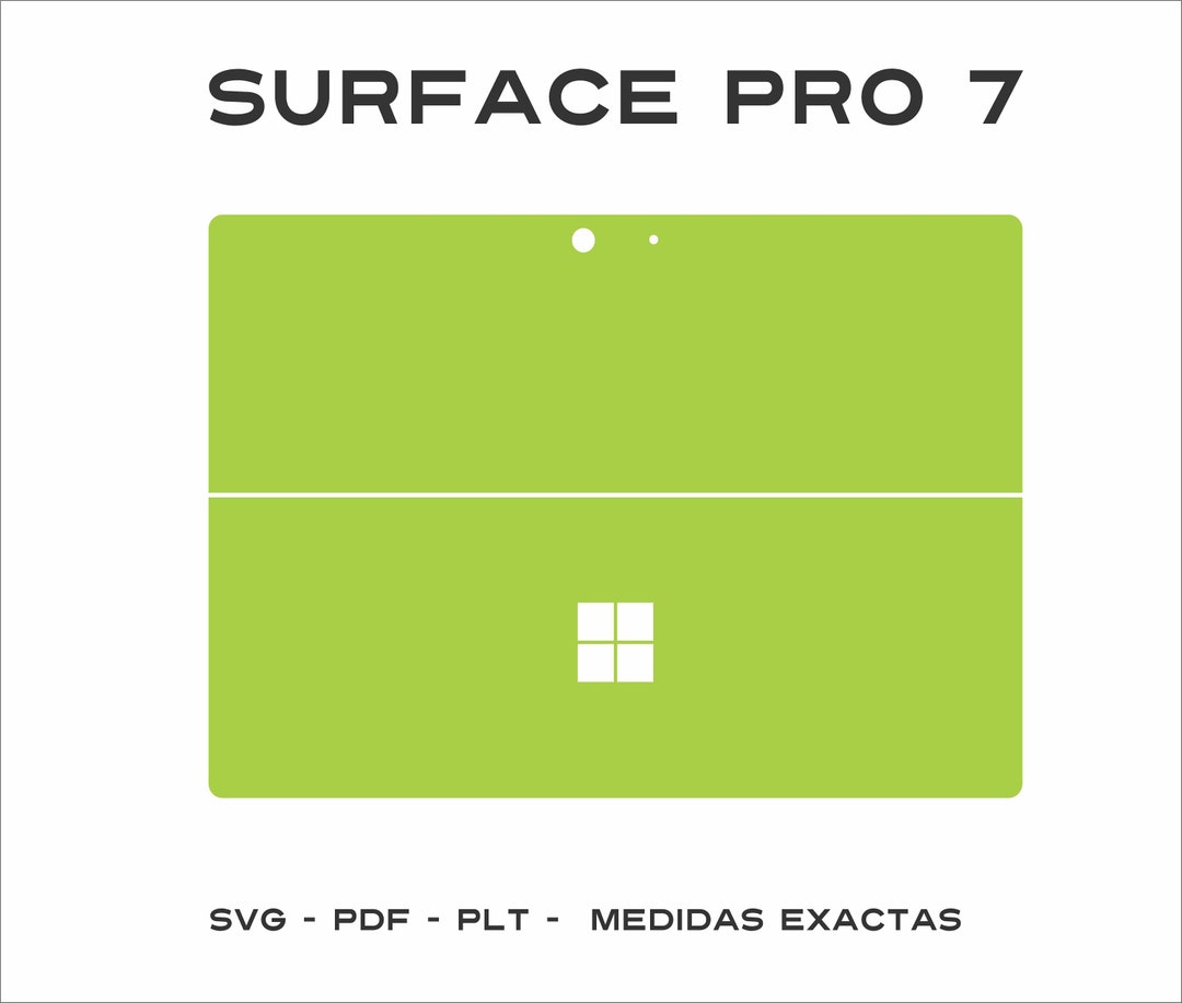 Surface Pro7 Skin Template - Pro 7 Cutting Template, Digital Vector Cut ...
