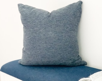 Perennials blue pillow cover, indoor outdoor pillow cover, blue indoor outdoor pillow, accent pillow, throw pillow, outdoor pillow