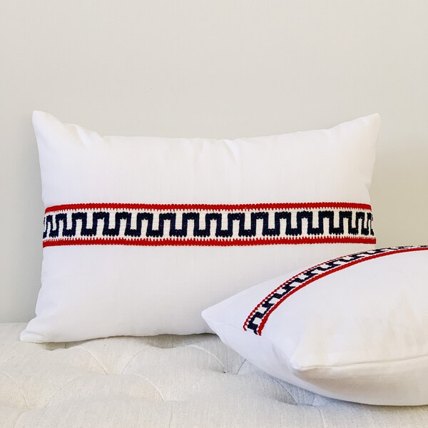 Red White and Blue Throw Pillows Etsy