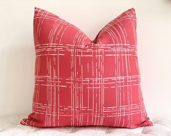 Pink Perennials indoor outdoor pillow cover