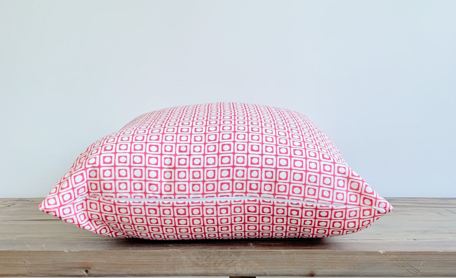 Pink Geometric Designer Pillow Cover Decorative Pillow Cover Etsy