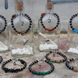 Opaque hard stone bracelet and tiger's eye, malakite, agate, turquoise paste fashion men women jewels