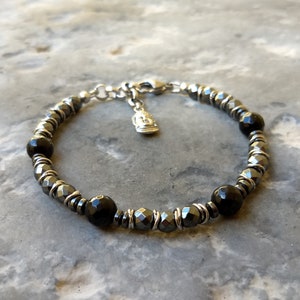 Onyx and Hematite bracelet