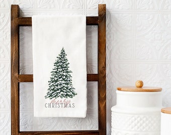 Christmas Tree Tea Towel, Christmas Dish Towel, Holiday Tea Towel, Farmhouse Christmas, Christmas Tea Towel, Dish Towel