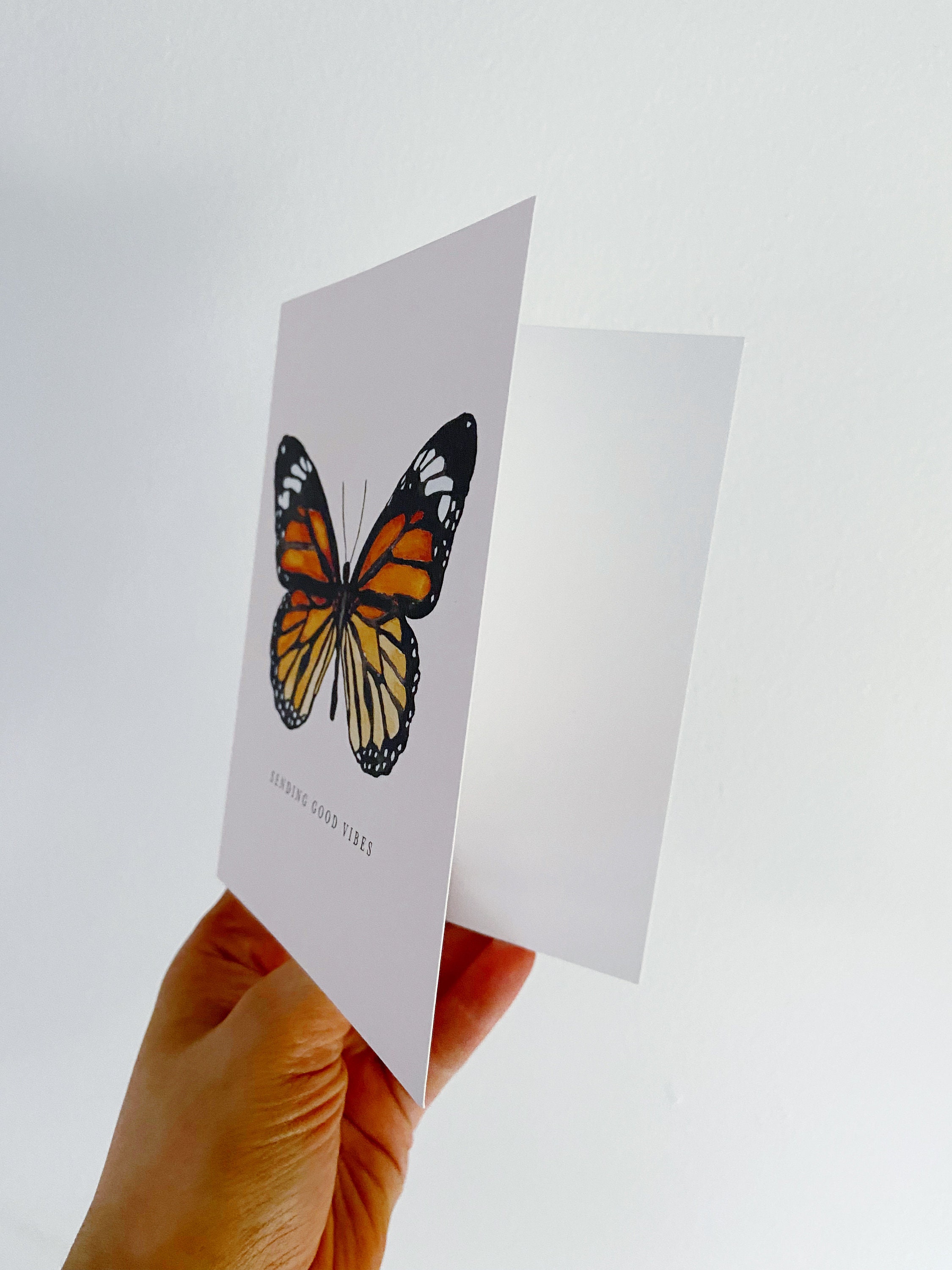 Sending Good Vibes Watercolor Note Cards / Watercolor Notecards / Blank ...