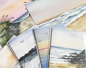 The Traveler Gift Bundle / Landscape Greeting Cards / Holiday Gifts / Christmas Gift Bundle / Watercolor Landscape Art