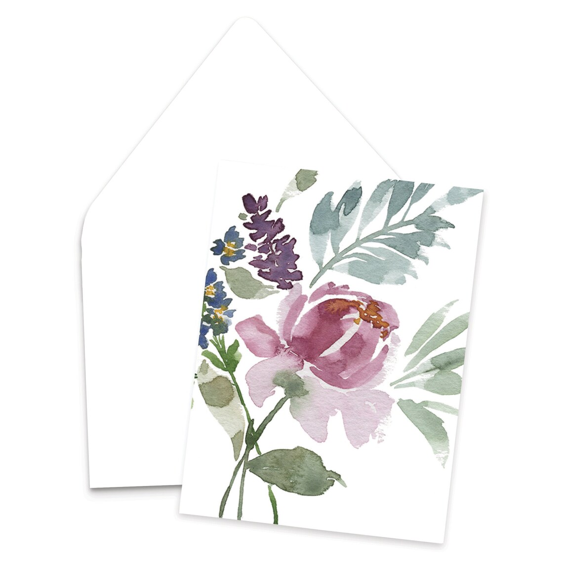 Sweet Grace Floral Note Cards | Watercolor Flowers Notecards | Blank ...