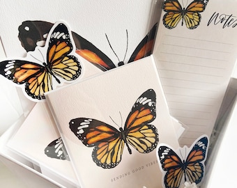 Butterfly Fanatic Gift Bundle / Butterfly Greeting Cards / Holiday Gifts / Christmas Gift Bundle / Watercolor Butterfly Art
