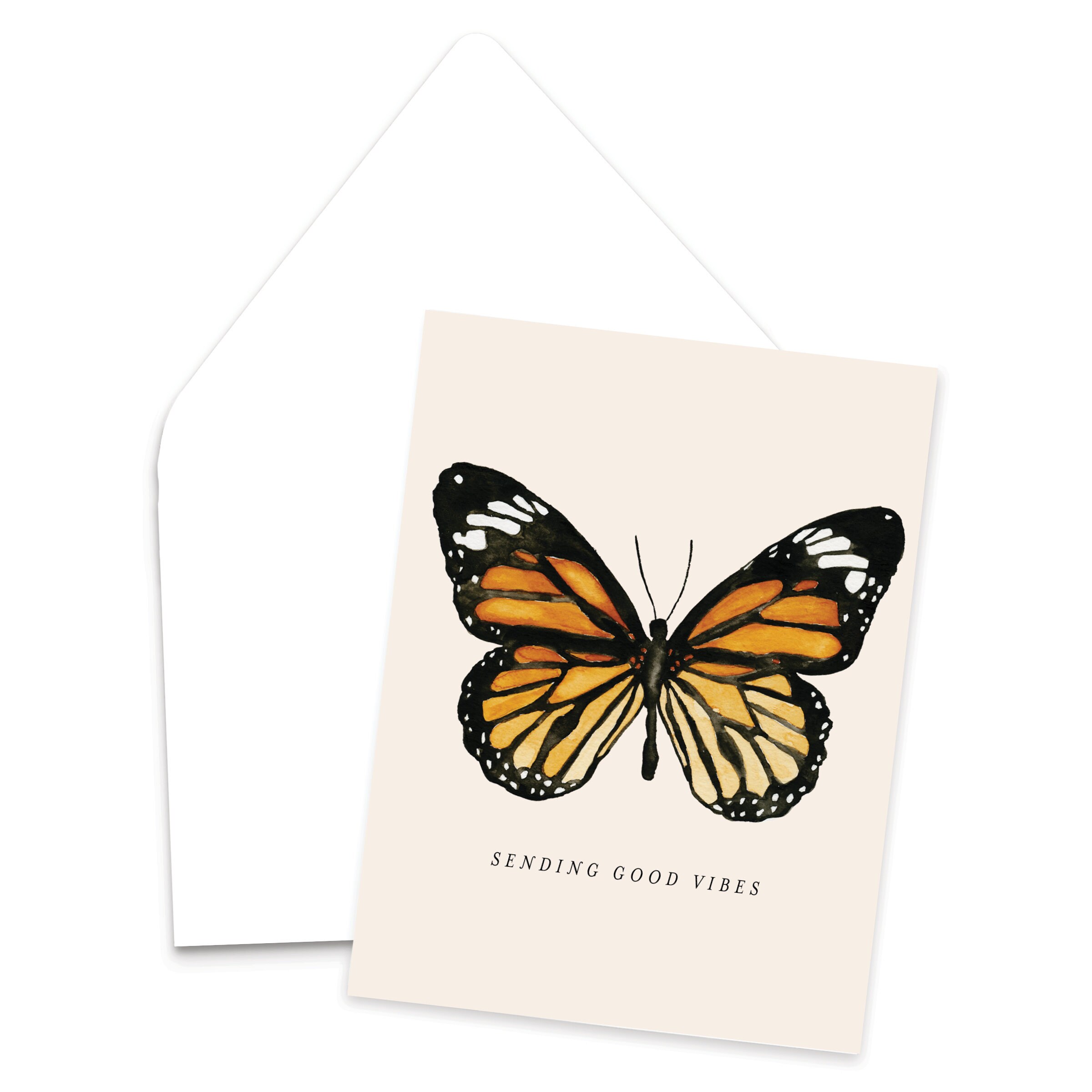 Sending Good Vibes Watercolor Note Cards / Watercolor Notecards / Blank ...