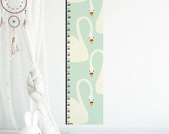 Swan Growth Chart. Growth Chart with swans. Growth Chart Girl. Growth Chart Ruler. Nursery Decor. Girls Room Decor.