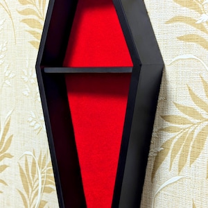 Wall shelf. The regiment is a coffin, a witch shelf. Halloween, Gothic, tattoo / piercing salons