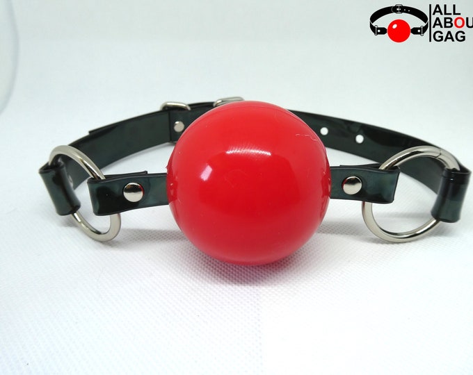 Silicone Ball Gag, Extra-large 2.25, Medical Grade With Black or White