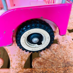 Vintage Tonka Hot Pink Surrey Jeep Blue Hawaii Elvis Presley 1960 image 3