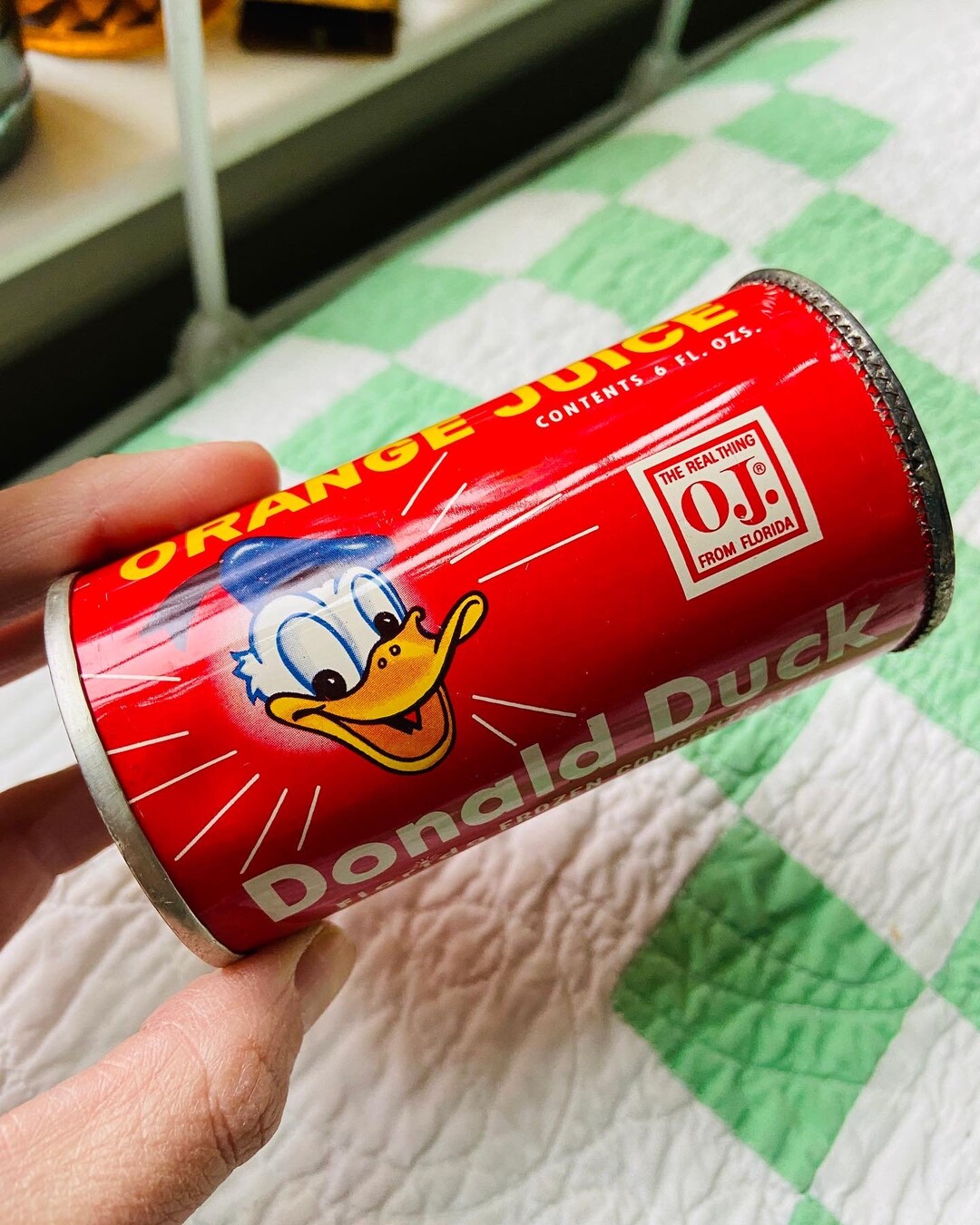 Vintage Donald Duck Orange Juice Tin Vintage Disney - Etsy