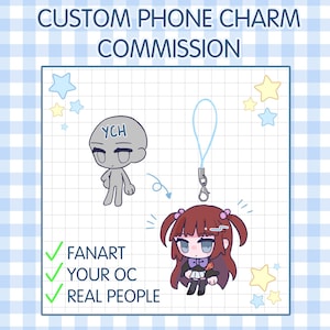 Custom Menhera Tenshi Kaiwai Yami Kawaii Keychain Phone Charm Acrylic Charm Original Character Customizable