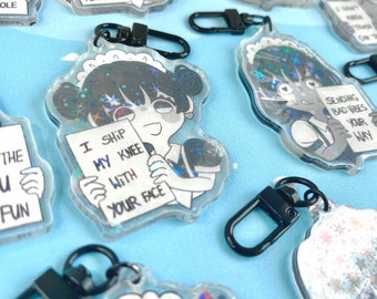 Menhera Charm Yami Kawaii Maid Holographic Charm