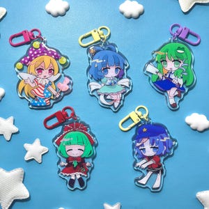 Touhou Charm Yoshika Seiga Clownpiece Sanae Hina