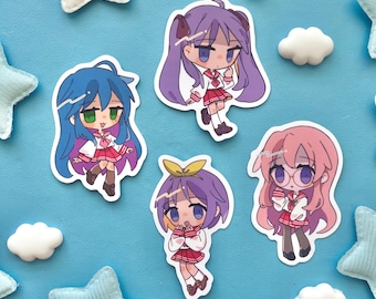 Lucky Star Konata Kagami Tsukasa Miyuki Vinyl Sticker