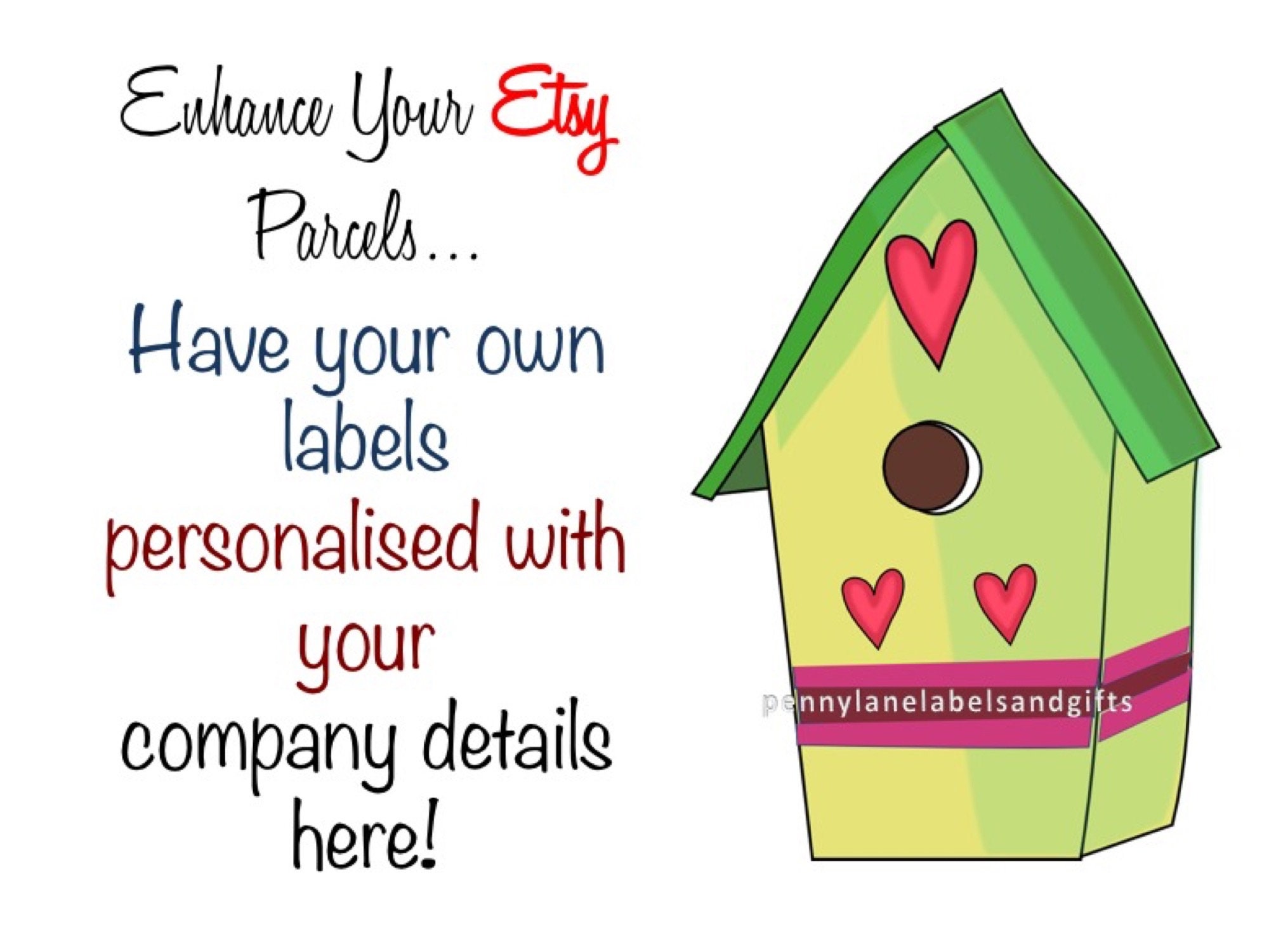 Birdhouse Stickers/Personalised Address Labels/Stickers for all