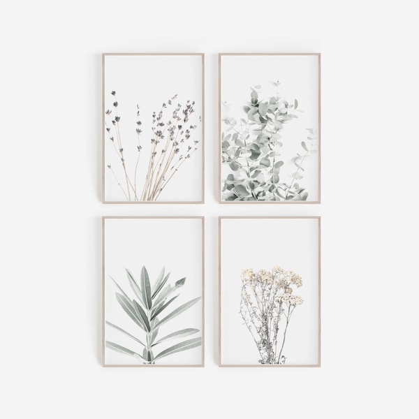 Set of Prints,Wall Art,Set of 4 Print,Digital Print,Printable Wall Art,Botanical Prints,Botanical Wall Art,Wall Decor,Digital Art,Print Set