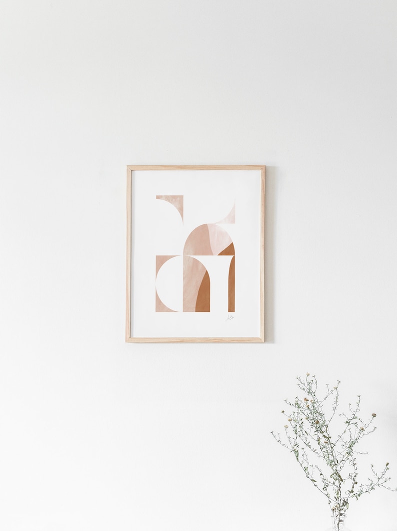 Abstract Print,Digital DIY Print,Shapes Print,Wall Art,Wall Decor,Printable Art,Bohemian Print,Desert Print, Geometric Print,Geometric Art image 7