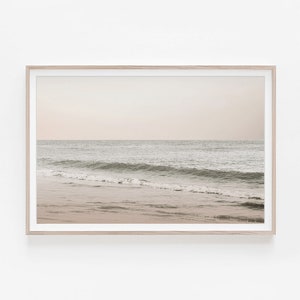 Horizontale Wandkunst,Stranddruck,Horizontaler Druck,Kunstdruck,Pastellwandkunst,Ozeandruck,Strandfotografie,Kunst über dem Bett,Horizontal Kunstdruck