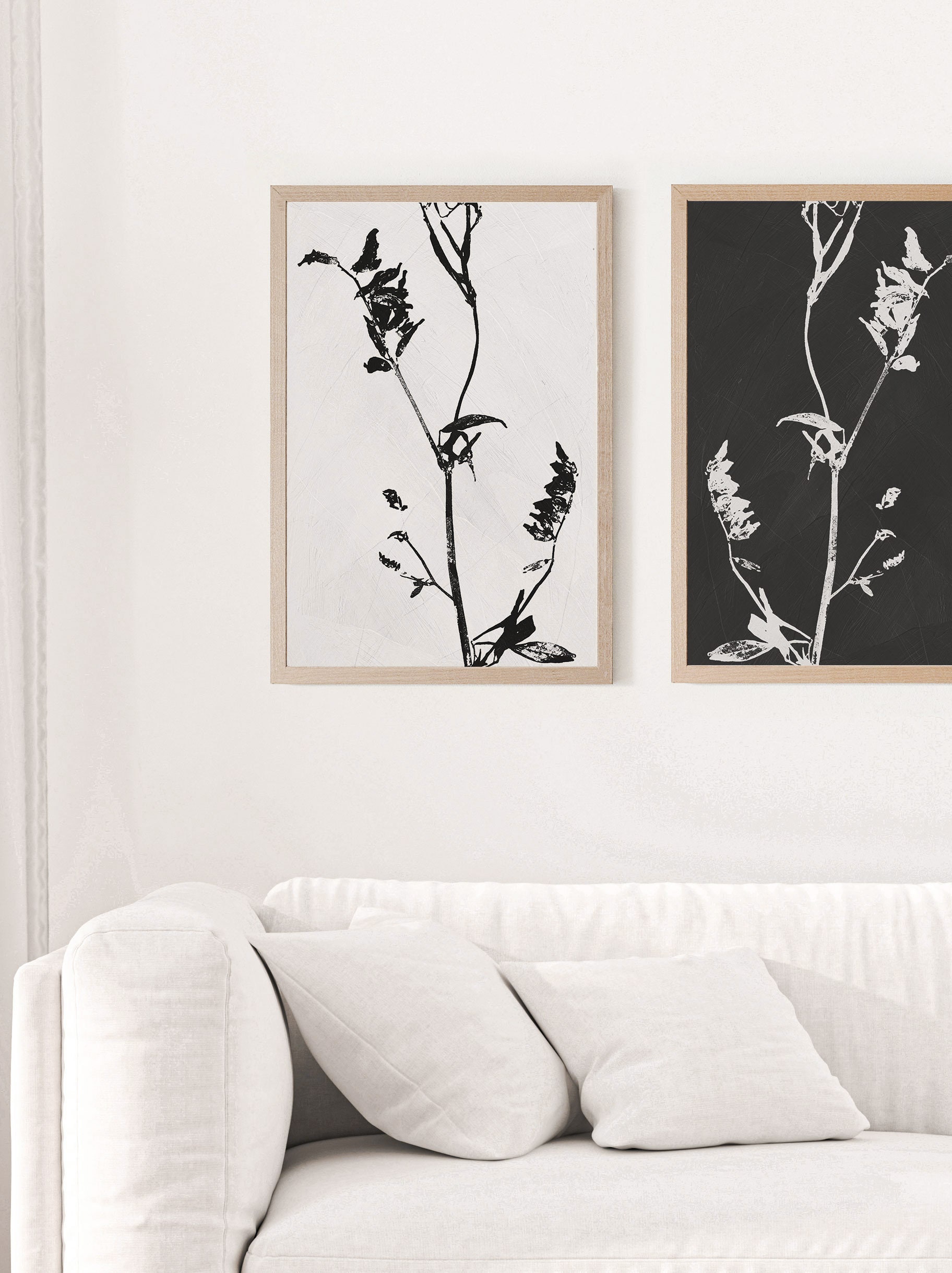 Digital PRINTS Set of 2 Wall Art Black and White Prints - Etsy