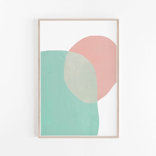 Pink Flowers Print Instant Art INSTANT DOWNLOAD Modern Etsy