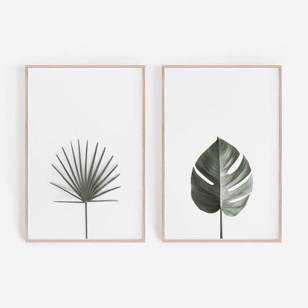 Botanical Prints,Set of 2 Prints,Set of Prints,Dorm Decor,Bedroom Decor,Art Prints,Wall Art,Leaf Print,Digital Prints,Wall Art Prints,Poster