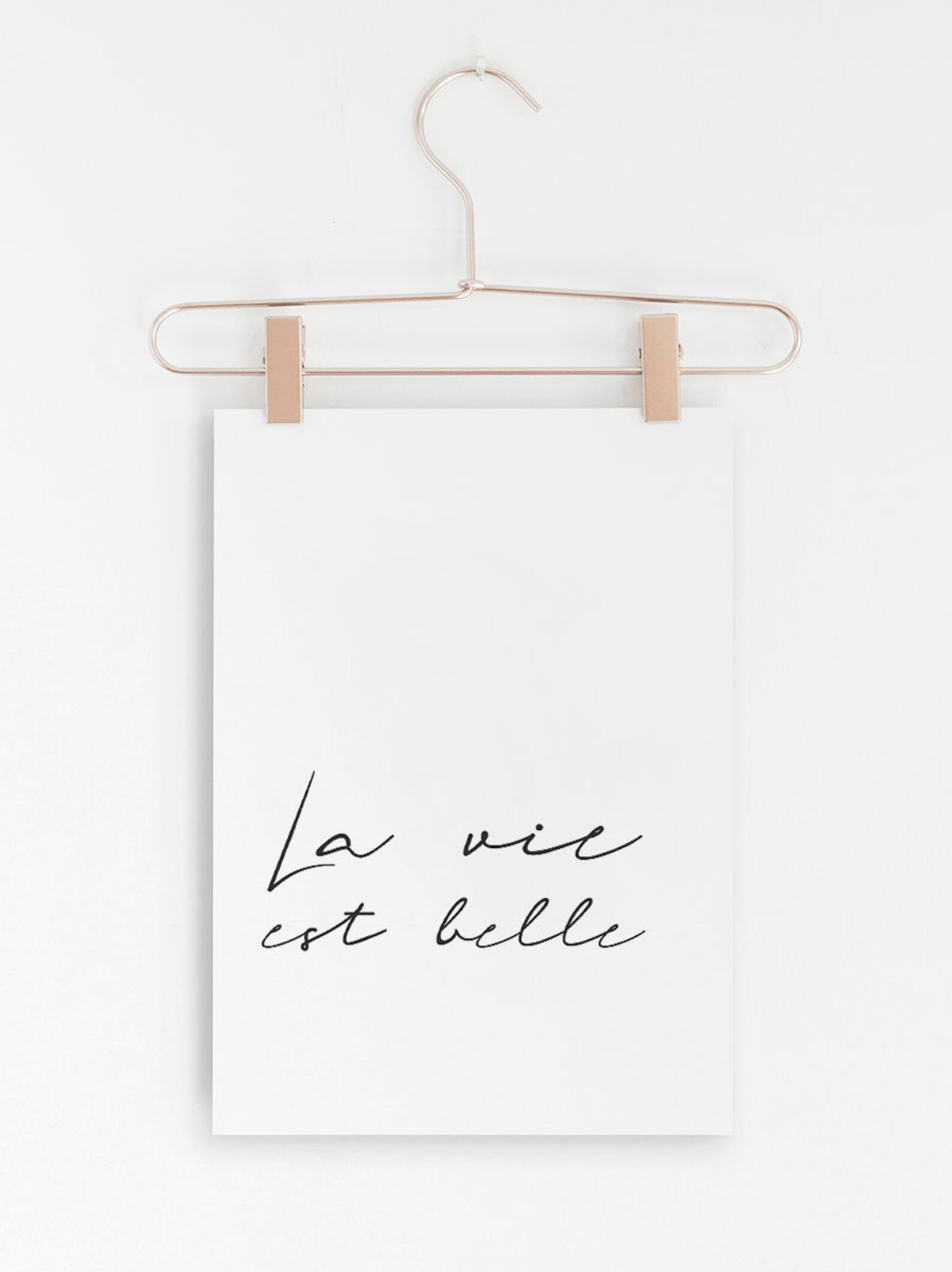 French Print Quote Print Printable Wall Art Black and White | Etsy